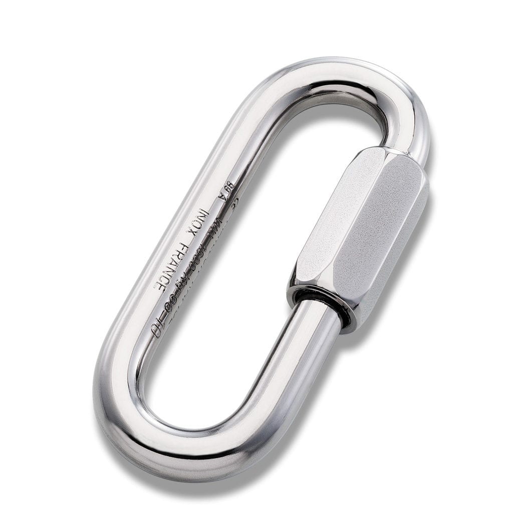 Peguet Long Oval Screw Link, Galvanized Steel