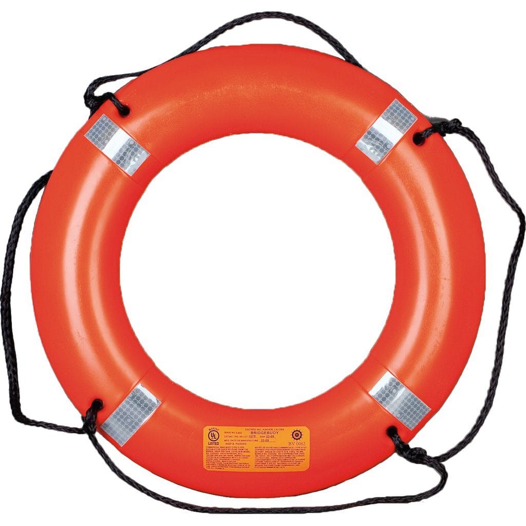 Mustang Survival 30" Ring Buoy with Reflective Tape (Orange)
