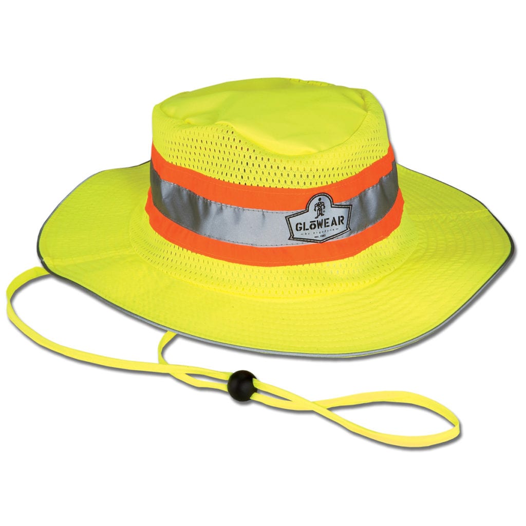 Hi Vis Ranger Style Hat: ANSI HW: Contrasting Trim