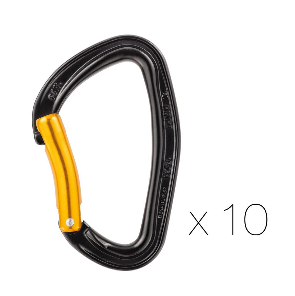Petzl Djinn Steel Non-Locking Carabiner - 10-Pack