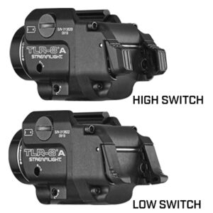 Streamlight TLR-8®A Gun Light with Red Laser and Rear Switch Options