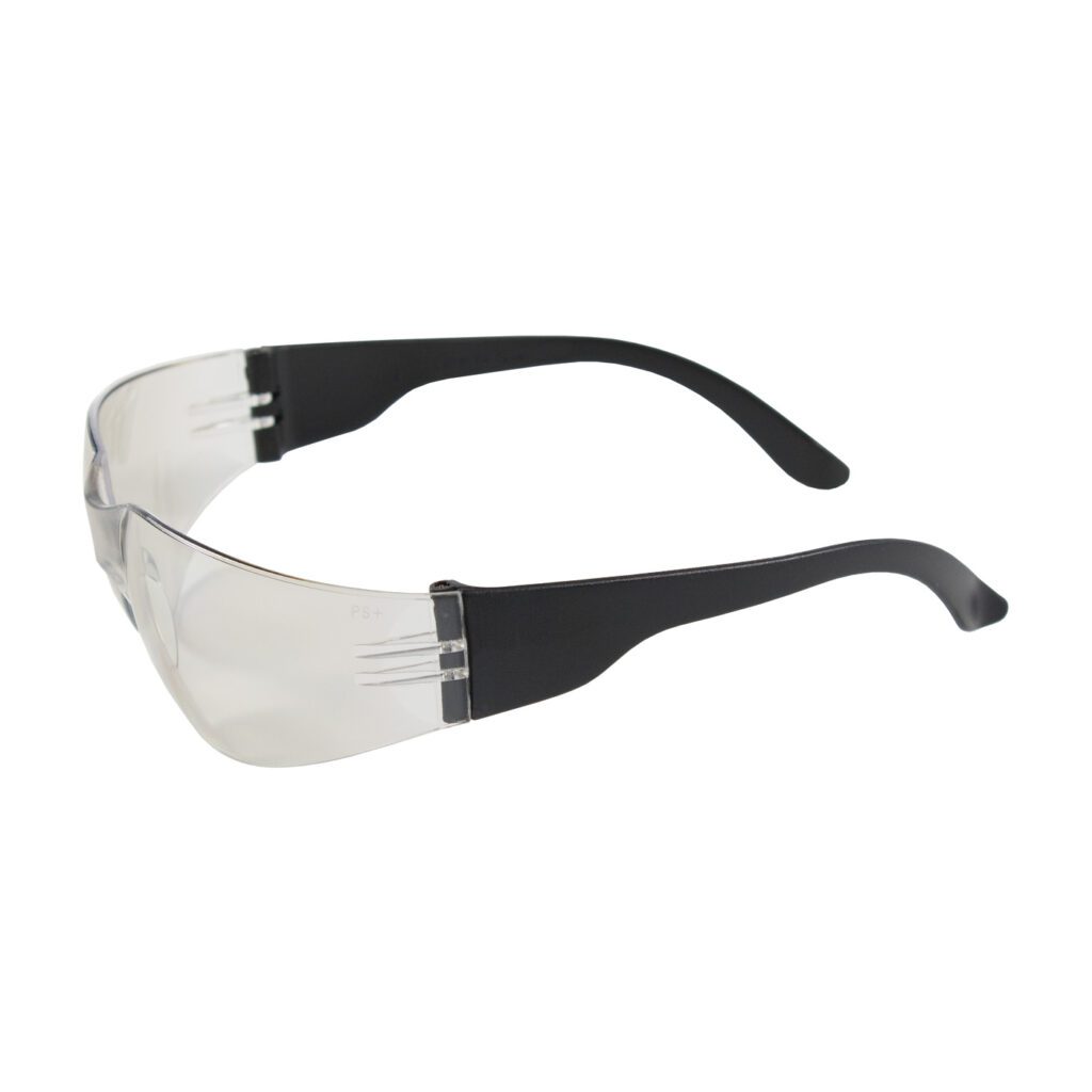 Zenon Z12™ Rimless Safety Glasses with Black Temple, I/O Lens and Anti-Scratch Coating