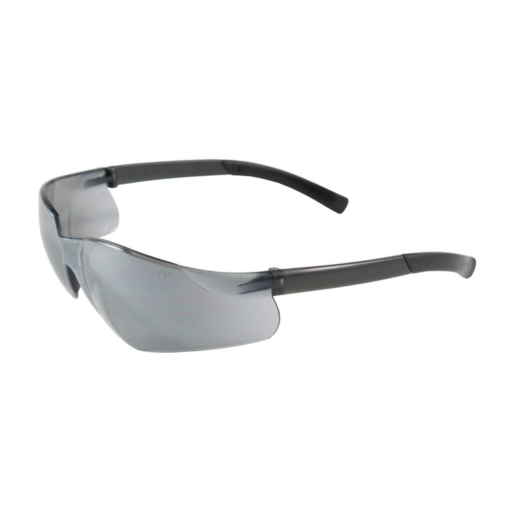 Zenon Z13™ Rimless Safety Glasses with Black Temple, Silver Mirror Lens and Anti-Scratch Coating