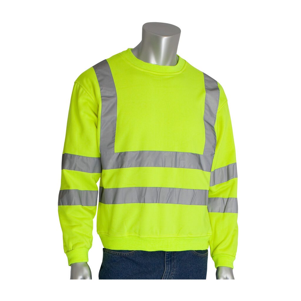 PIP® ANSI Type R Class 3 Crew Neck Sweatshirt