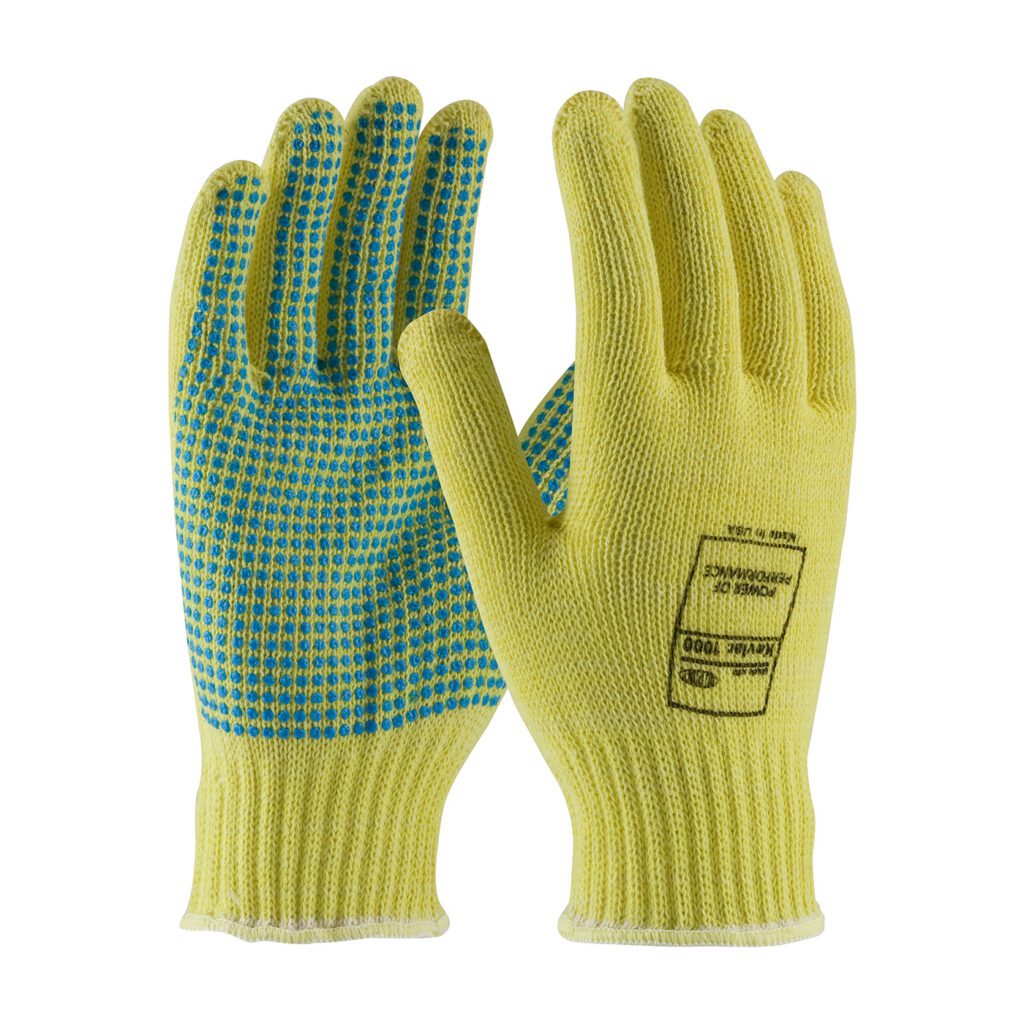 PIP Kut Gard® Seamless Knit Kevlar® Glove with PVC Dot Grip - Medium Weight - 6 Pack