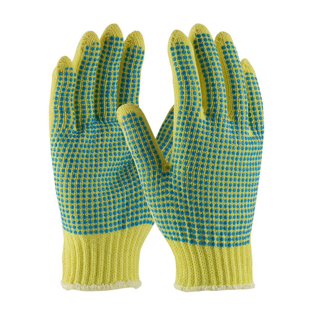 PIP Kut Gard® Seamless Knit Kevlar® Glove with Double-Sided PVC Dot Grip - Medium Weight