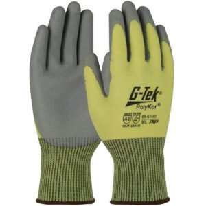 PIP G-Tek® PolyKor® Seamless Knit PolyKor® Blended Glove with Polyurethane Coated Flat Grip on Palm & Fingers