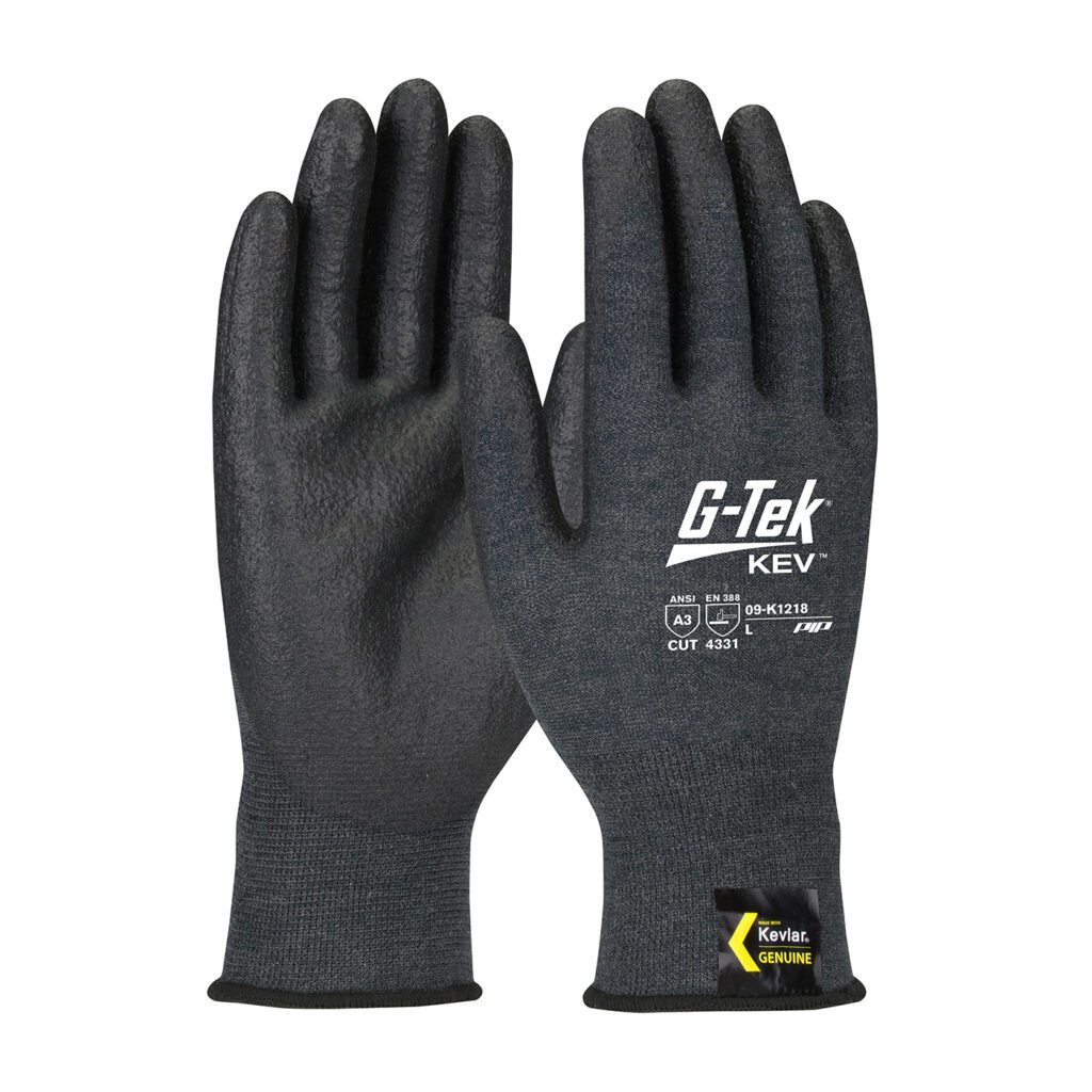 PIP G-Tek® KEV™ Seamless Knit Kevlar® Blended Glove with NeoFoam® Coated Palm & Fingers - Touchscreen Compatible