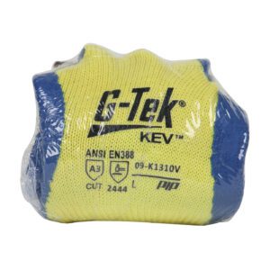 PIP G-Tek® KEV™ Seamless Knit Kevlar® Glove with Latex Coated Crinkle Grip on Palm & Fingers - Vend-Ready