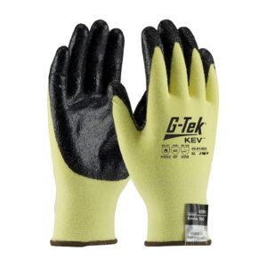 PIP G-Tek® KEV™ Seamless Knit Kevlar® / Elastane Glove with Nitrile Coated Smooth Grip on Palm & Fingertips - Medium Weight