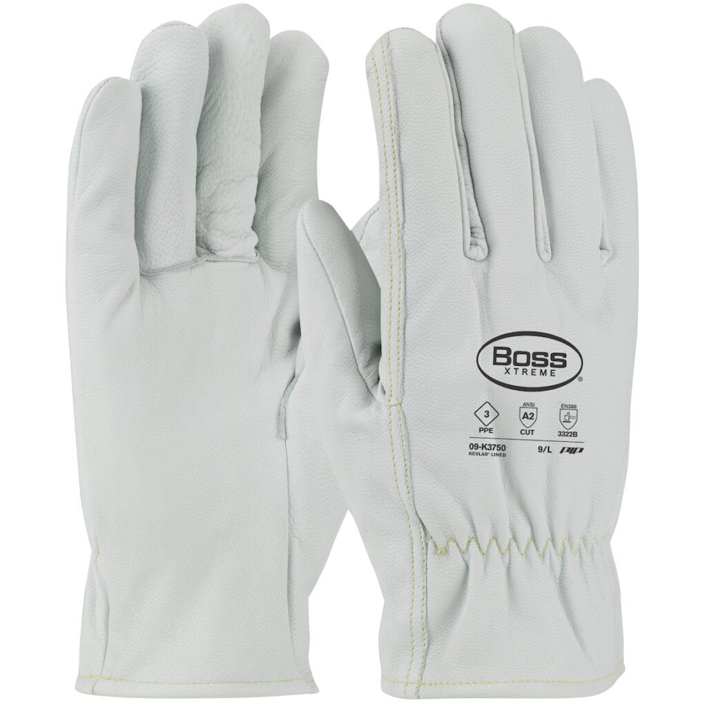 Boss® Xtreme AR/FR Top Grain Goatskin Leather Drivers Glove with Kevlar® Lining - Straight Thumb