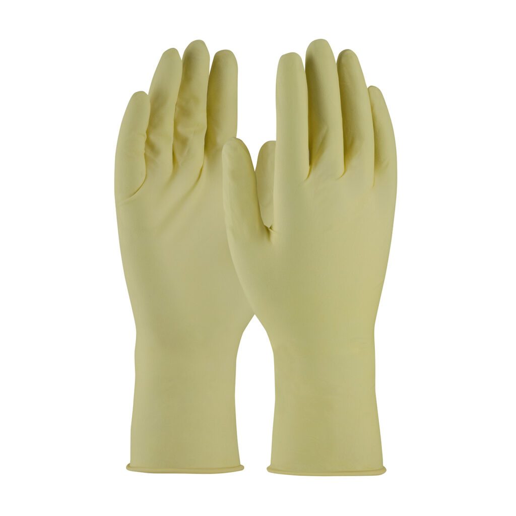 PIP CleanTeam® Single Use Class 10 Cleanroom Latex Glove with Fully Textured Grip - 12"