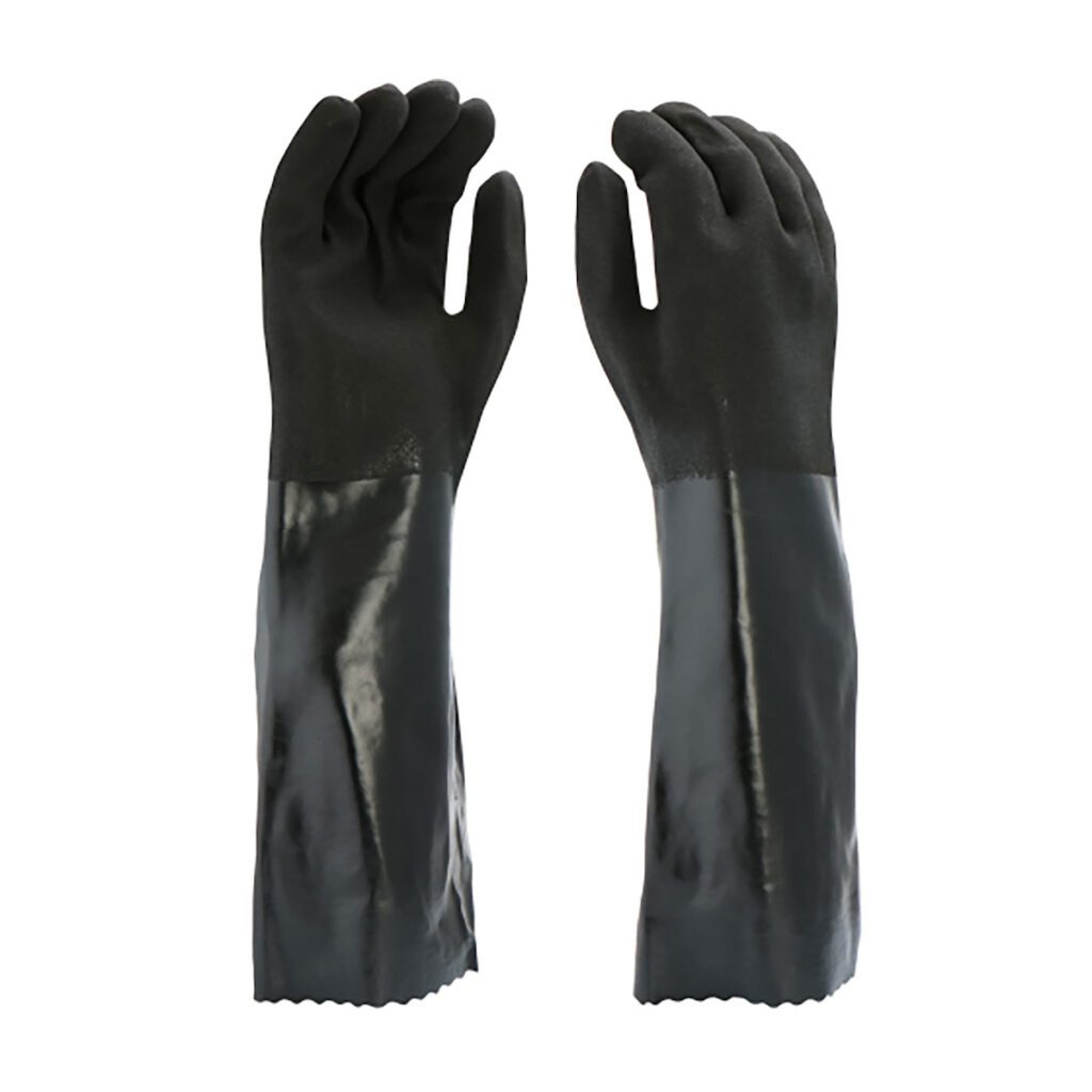 PIP® PVC Dipped Glove with Interlock Liner and Rough Sandy Finish - 18" Length