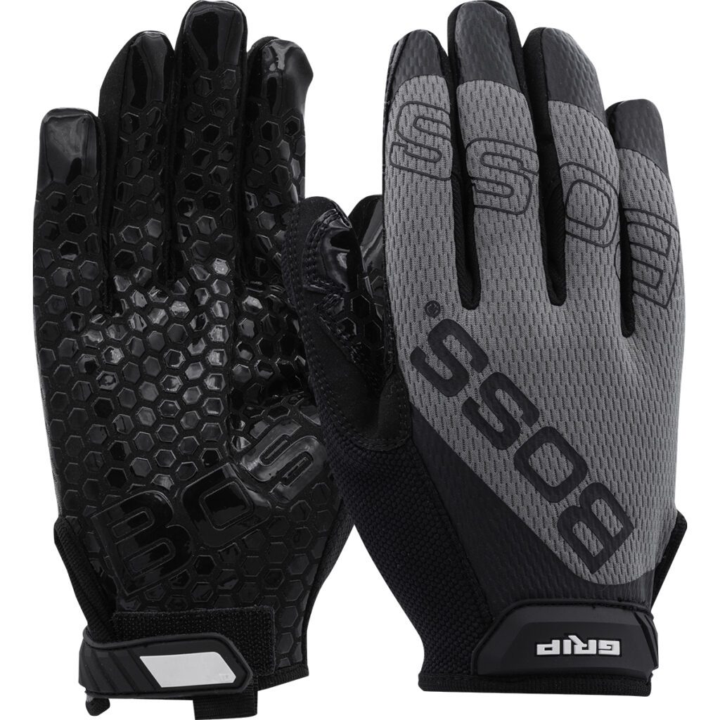 Boss® Synthetic Microfiber Palm with Silicone Grip and Mesh Fabric Back