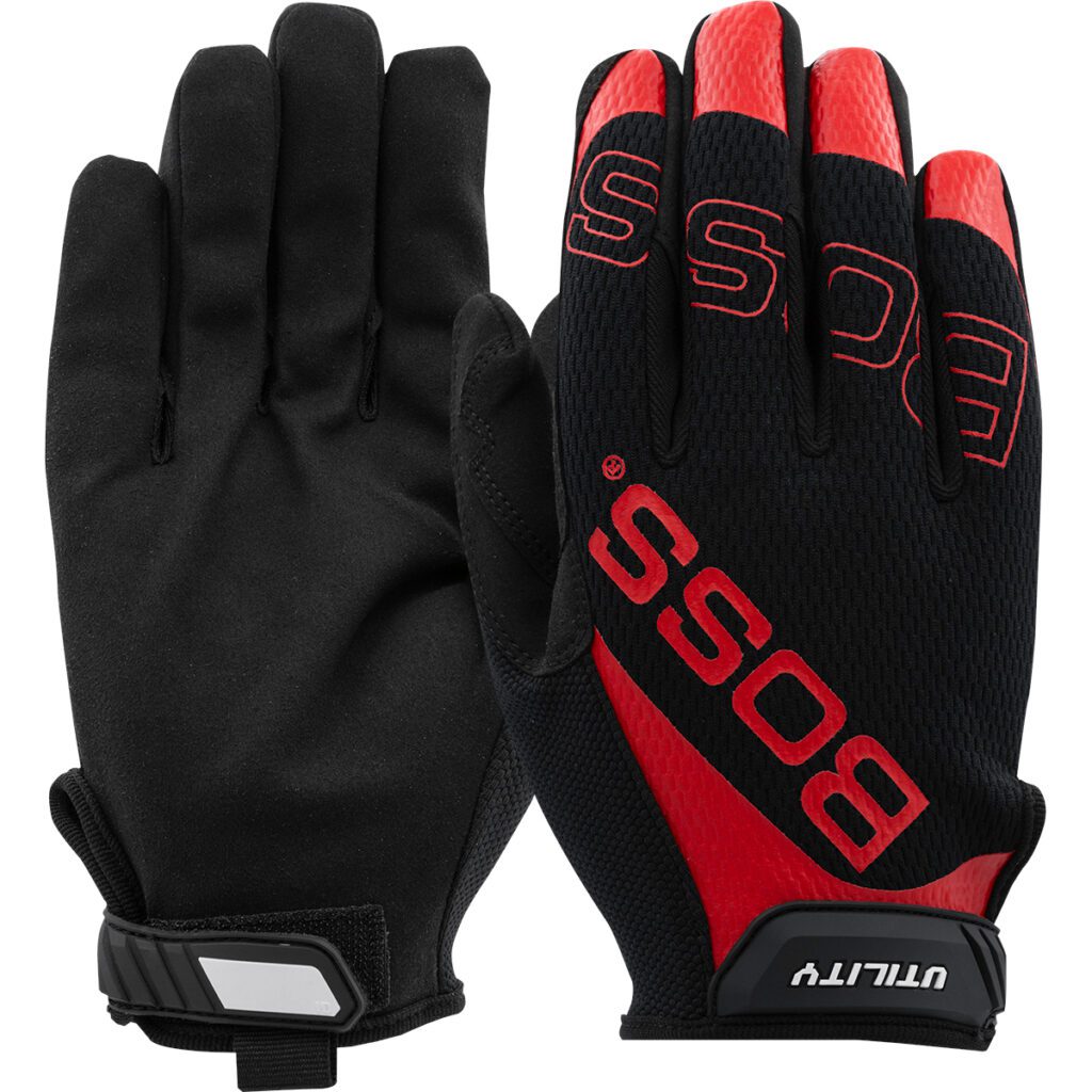 Boss® Synthetic Microfiber Palm with Mesh Fabric Back - 12 Pack