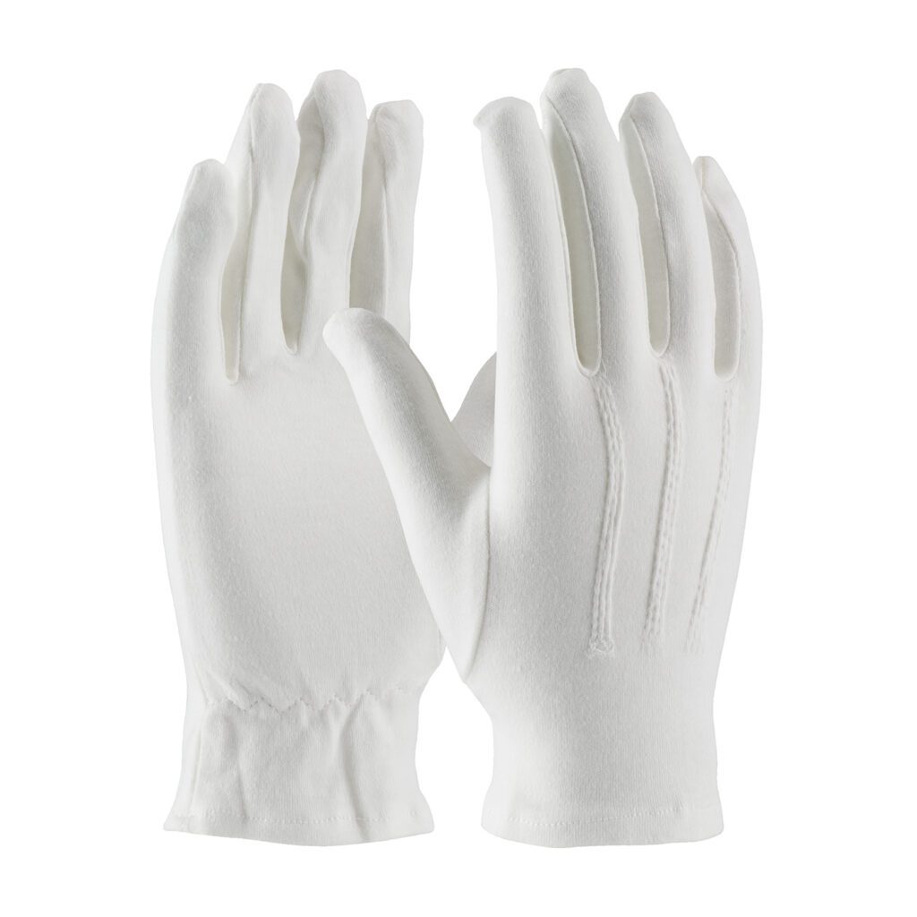 PIP Cabaret™ 100% Cotton Dress Glove with Raised Stitching on Back - Open Cuff