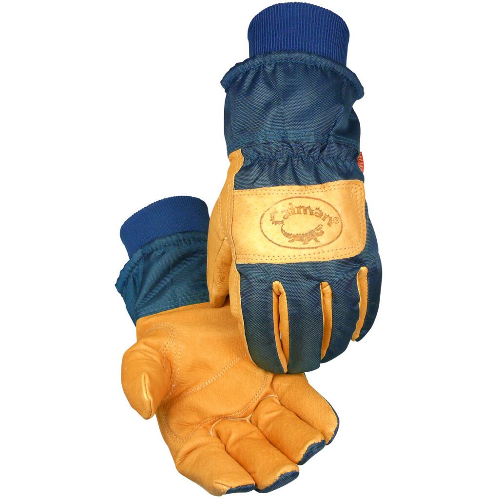 Caiman® Pigskin Leather Palm Glove with Polyester Back and Heatrac® Insulation