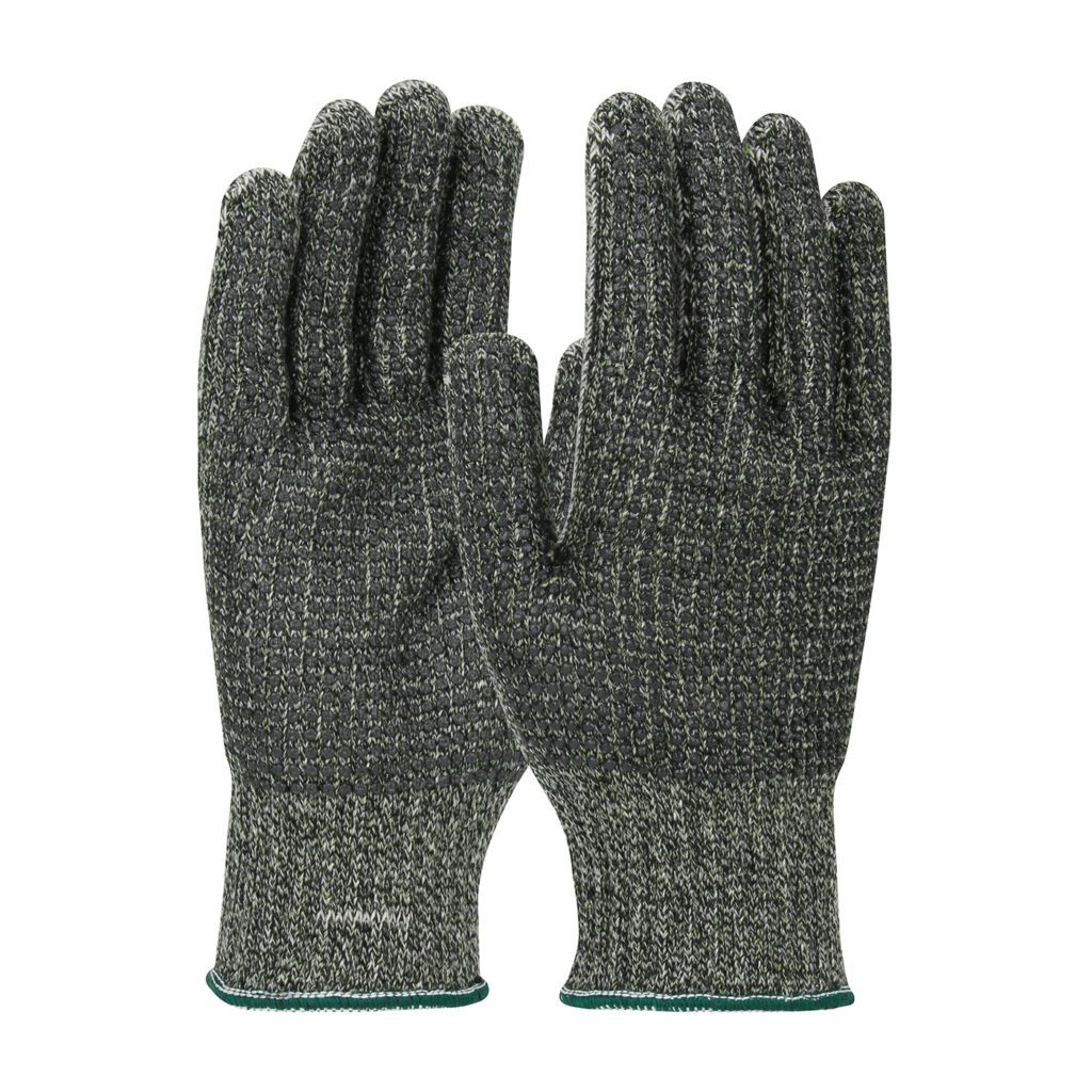 PIP Claw Cover® Seamless Knit PolyKor® Blended Glove with Polyester Lining and Double-Sided PVC Dot Grip - Medium Weight