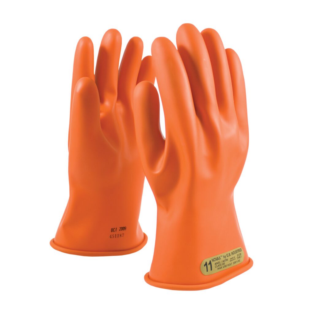 NOVAX® Class 00 Rubber Insulating Glove with Straight Cuff - 11"