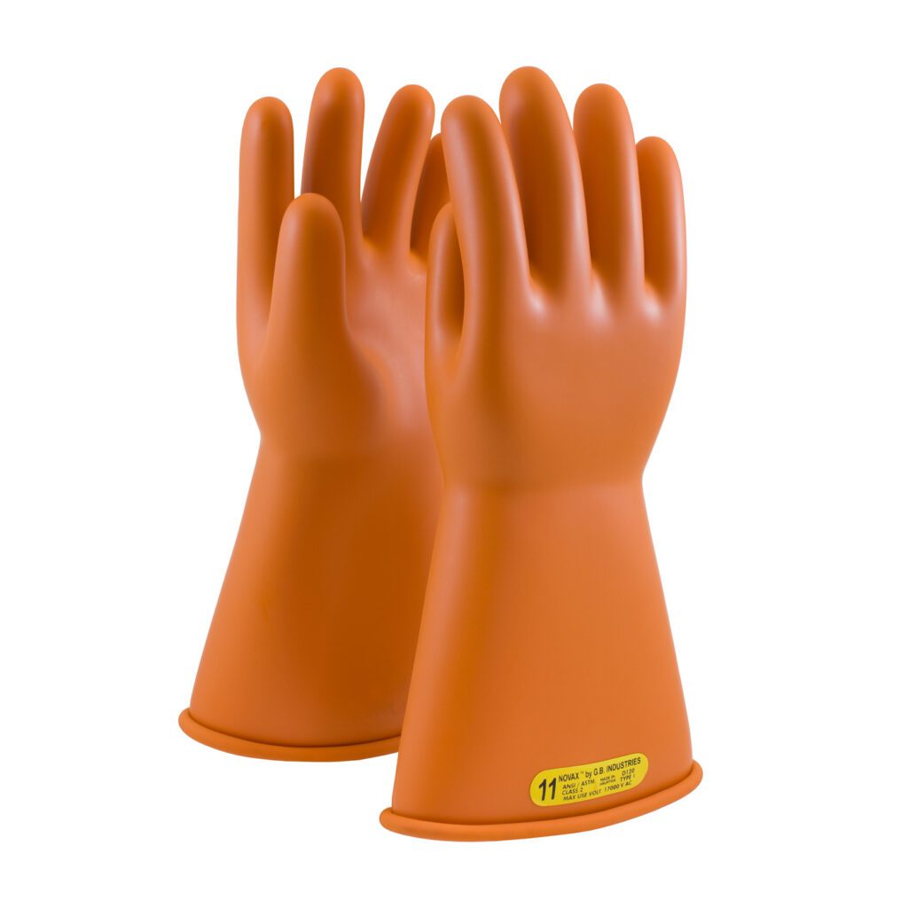 NOVAX® Class 2 Rubber Insulating Glove with Straight Cuff - 14"