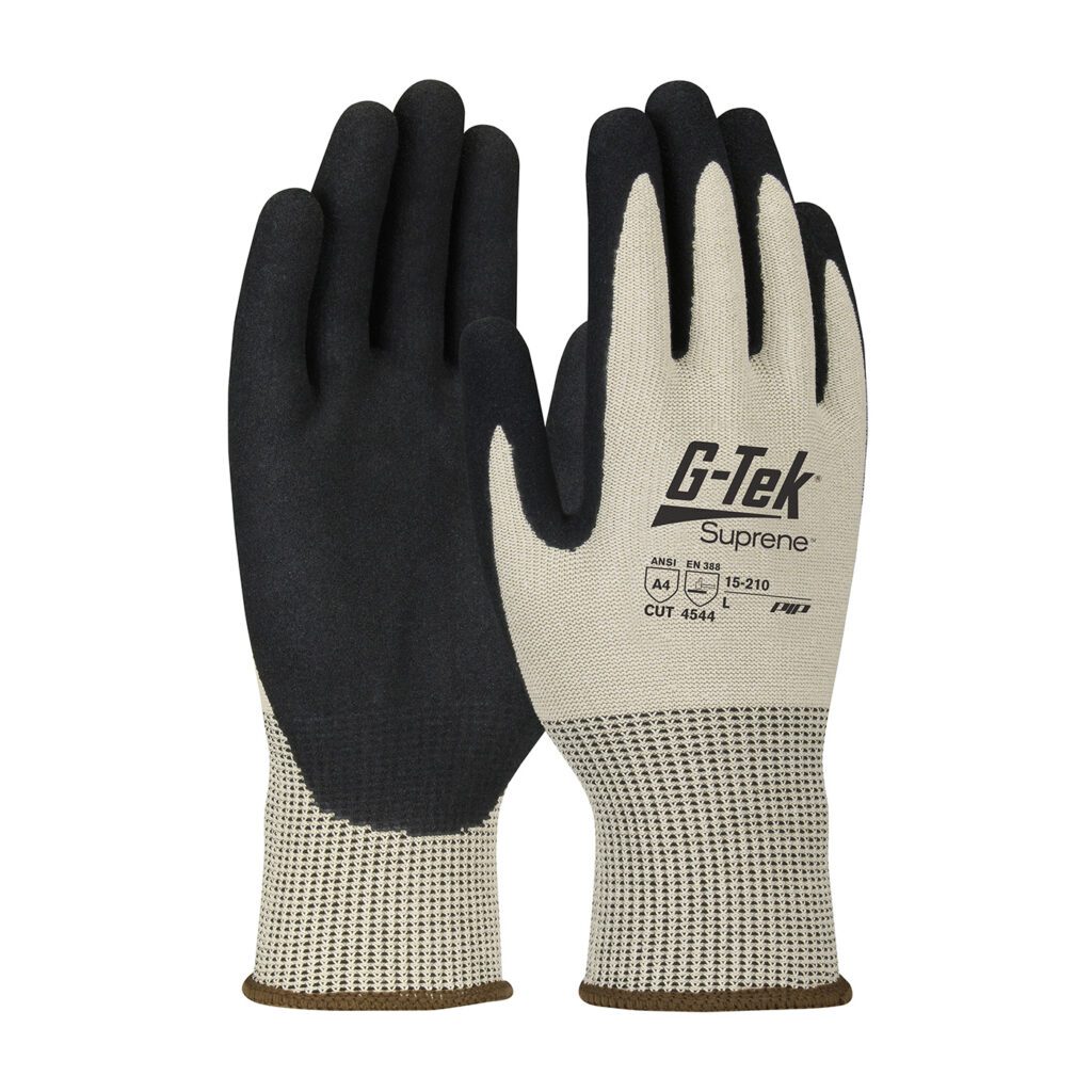 PIP G-Tek® Suprene™ Seamless Knit Suprene™ Blended Glove with Nitrile Coated MicroSurface Grip on Palm & Fingers