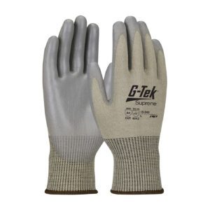 PIP G-Tek® Suprene™ Seamless Knit Suprene™ Blended Glove with Polyurethane Coated Flat Grip on Palm & Fingers