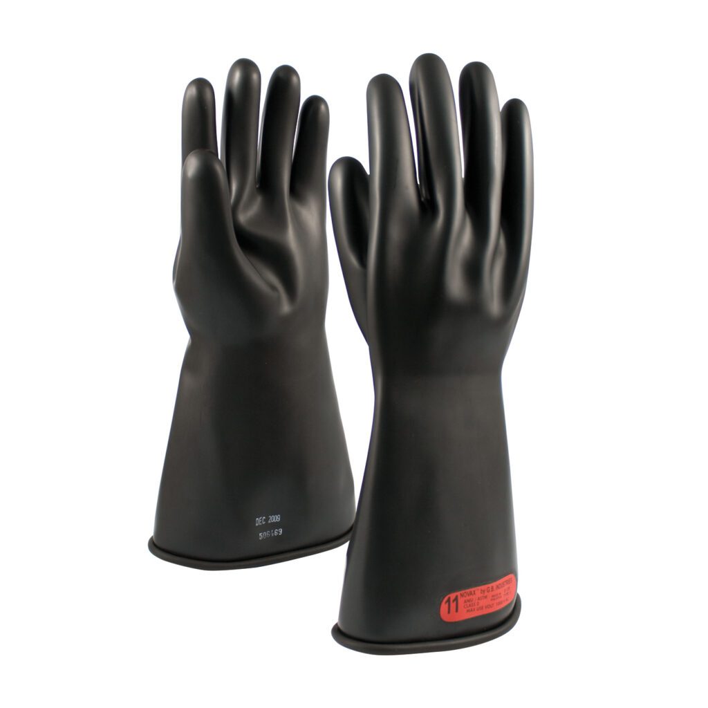 NOVAX® Class 0 Rubber Insulating Glove with Straight Cuff - 14"