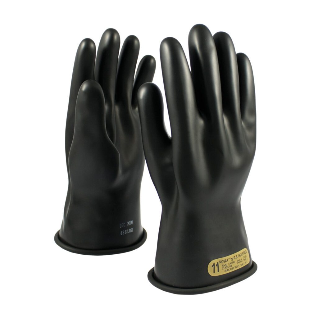 NOVAX® Class 00 Rubber Insulating Glove with Straight Cuff - 11"