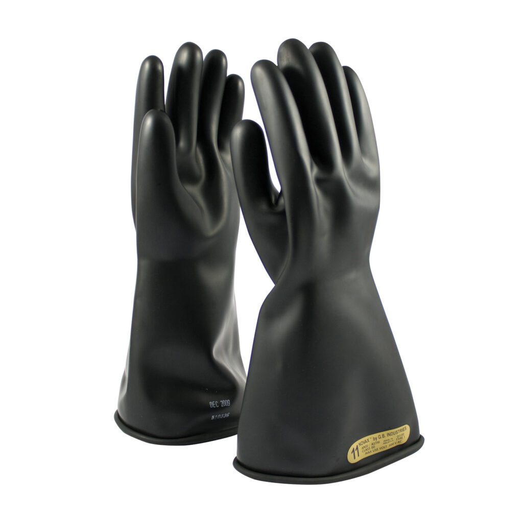 NOVAX® Class 00 Rubber Insulating Glove with Straight Cuff - 14"