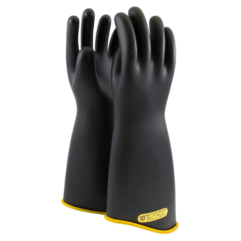 NOVAX® Class 2 Rubber Insulating Glove with Contour Cuff - 18"