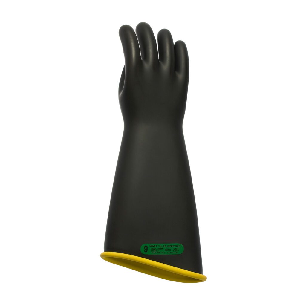 NOVAX Class 3 Rubber Insulating Glove with Contour Cuff - 18"