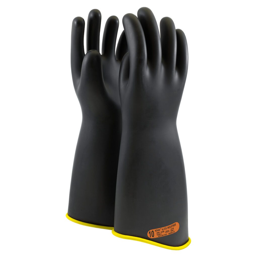 NOVAX® Class 4 Rubber Insulating Glove with Contour Cuff - 18"