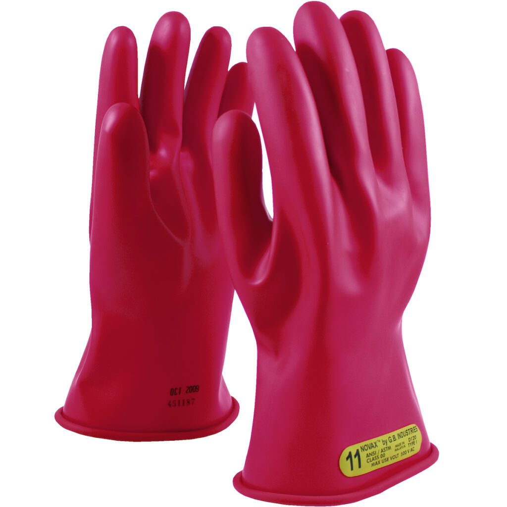 NOVAX® Class 00 Rubber Insulating Glove with Straight Cuff - 11"