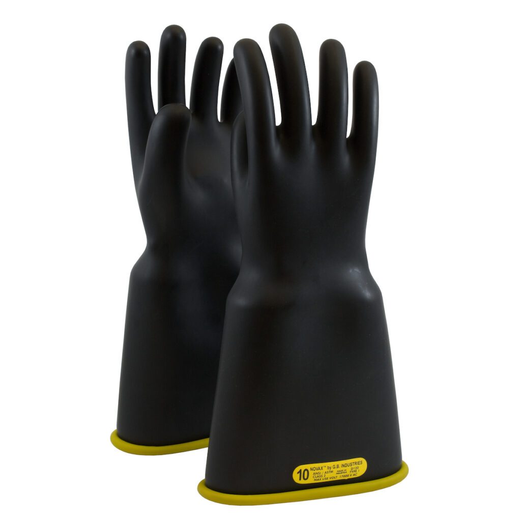 NOVAX® Class 2 Rubber Insulating Glove with Bell Cuff - 18"