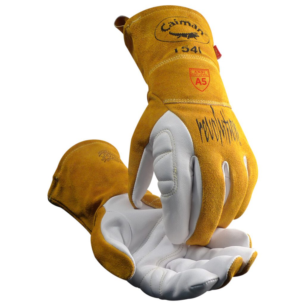 Caiman® Premium Goat Grain TIG/Multi-Task Welder's Glove with Para-Aramid Cut Lining