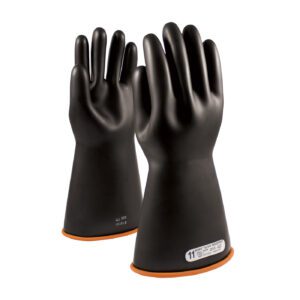NOVAX® Class 1 Rubber Insulating Glove with Straight Cuff - 14"