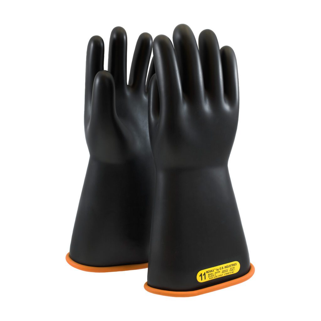 NOVAX® Class 2 Rubber Insulating Glove with Straight Cuff - 14"