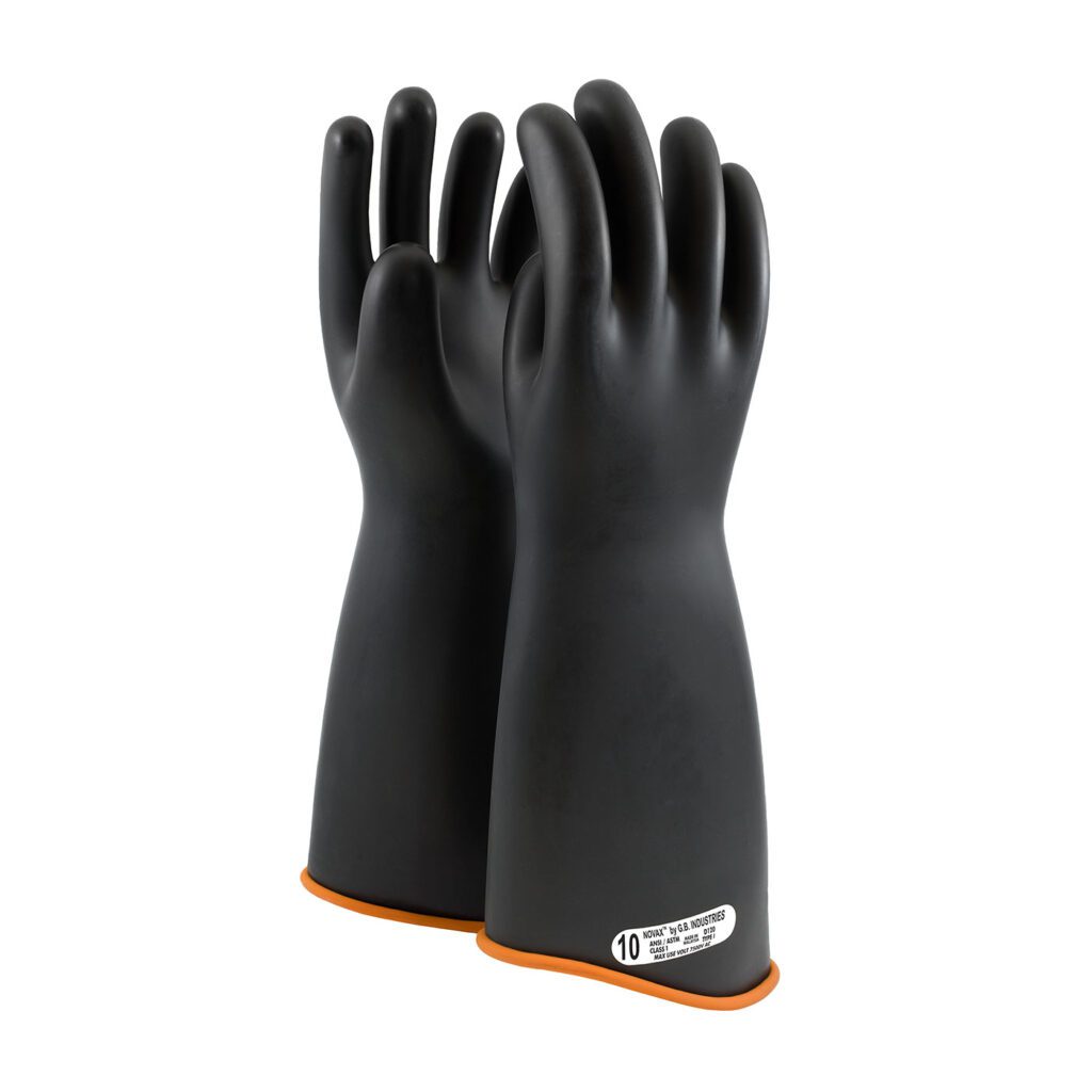 NOVAX® Class 1 Rubber Insulating Glove with Contour Cuff - 18"