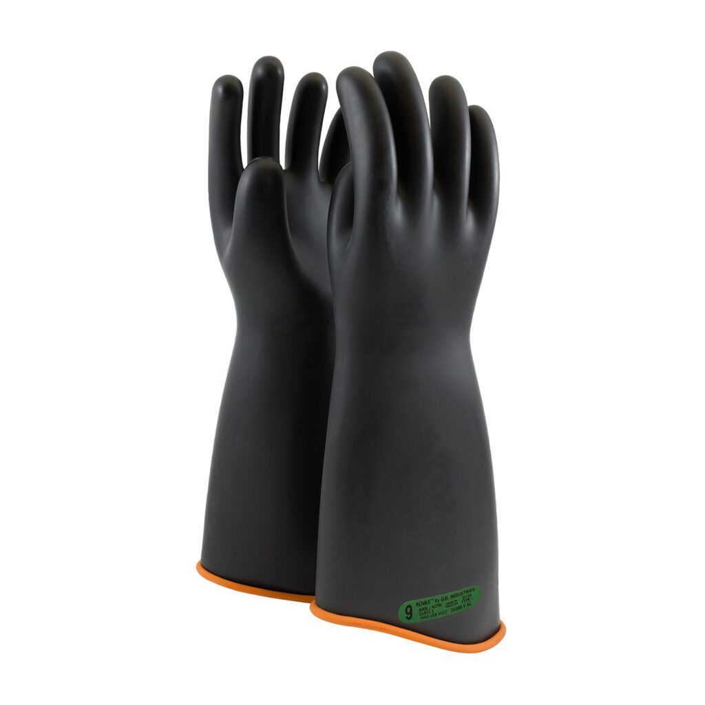 NOVAX® Class 3 Rubber Insulating Glove with Contour Cuff - 18"