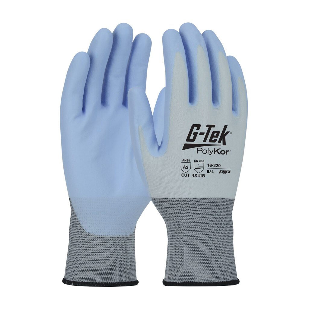 G-Tek® PolyKor® X7™ Seamless Knit PolyKor™ X7™ Blended Glove with NeoFoam® Coated Palm & Fingers - Touchscreen Compatible