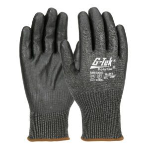 G-Tek® PolyKor® Seamless Knit PolyKor® Blended Glove with Nitrile Coated Foam Grip on Palm & Fingers