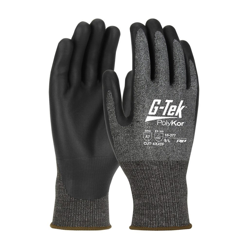 G-Tek® PolyKor® X7™ Seamless Knit PolyKor® X7™ Blended Glove with NeoFoam® Coated Palm & Fingers - Touchscreen Compatible