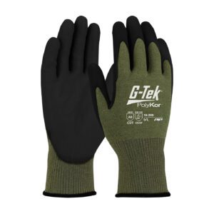 G-Tek® PolyKor® X7™ Seamless Knit PolyKor® X7™ Blended Glove with NeoFoam® Coated MicroSurface Grip on Palm & Fingers - Touchscreen Compatible