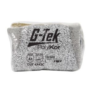 G-Tek® PolyKor® Seamless Knit PolyKor® Blended Glove with Polyurethane Coated Flat Grip on Palm & Fingers - Vend-Ready