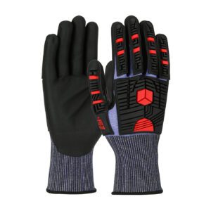 G-Tek® PolyKor® X7™ Seamless Knit PolyKor® X7™ Blended Glove with Impact Protection and NeoFoam® Coated Palm & Fingers