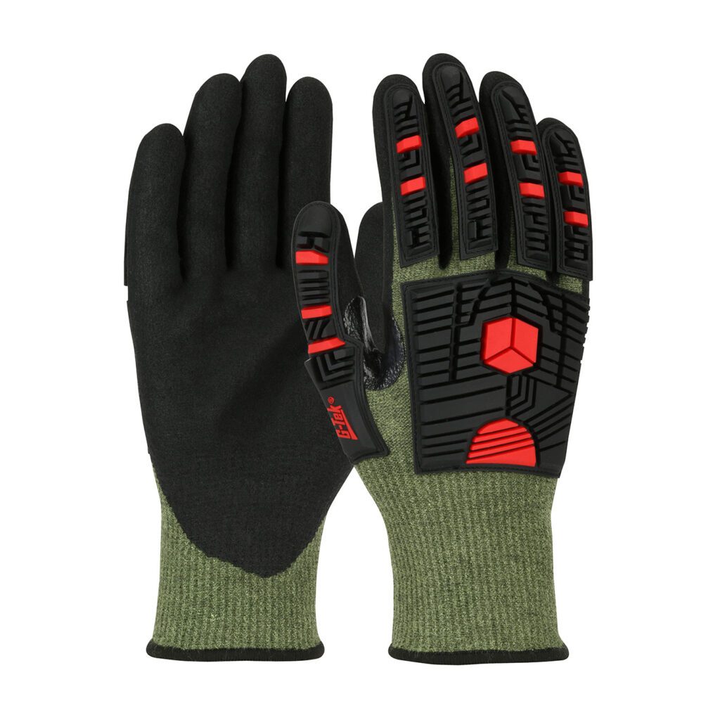 G-Tek® PolyKor® X7™ Seamless Knit PolyKor® X7™ Blended Glove with Impact Protection and NeoFoam® MicroSurface Grip on Palm & Fingers