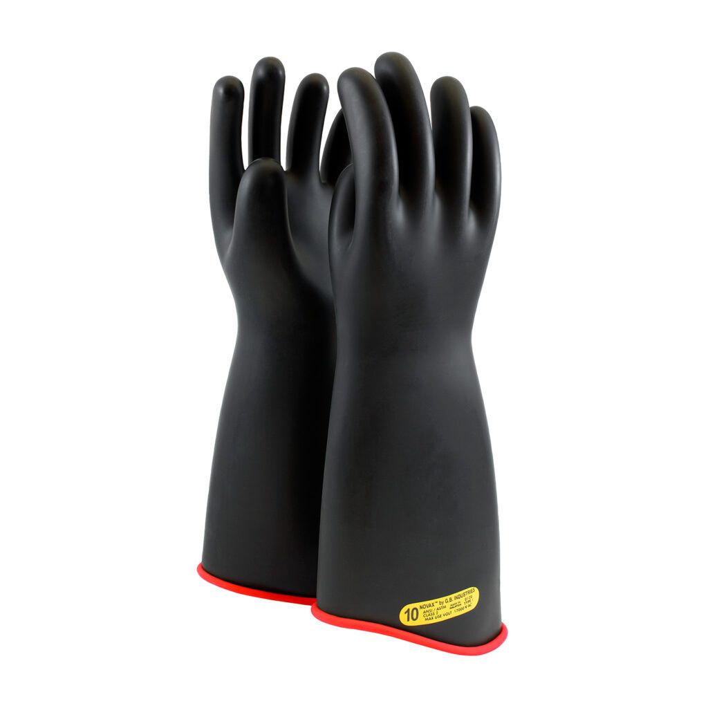 NOVAX® Class 2 Rubber Insulating Glove with Contour Cuff - 18"