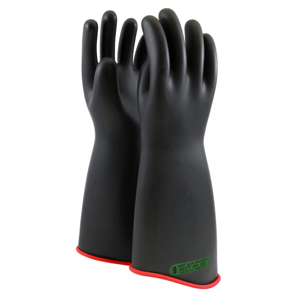 NOVAX® Class 3 Rubber Insulating Glove with Contour Cuff - 18"