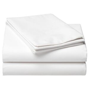 Kemp USA White Bedding Flat Sheets (54x90)