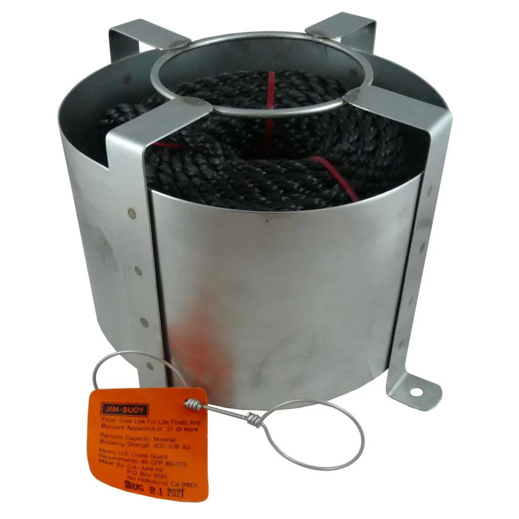 Jim-Buoy Float-Free Link 4 Rafts or Stack, Painter & Cage